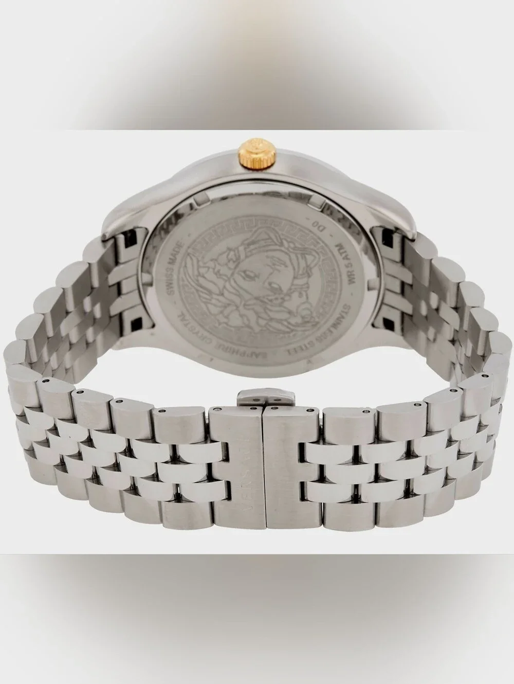 Versace Hellenyium Quartz Black Dial Men's Watch
